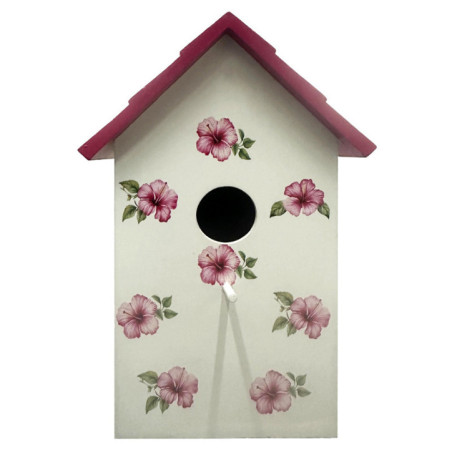 Cabane a oiseaux florale