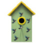 Cabane a oiseaux florale