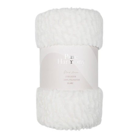 Plaid flocon blanc 130x160cm