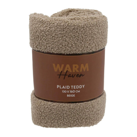 Plaid teddy 130*160cm beige