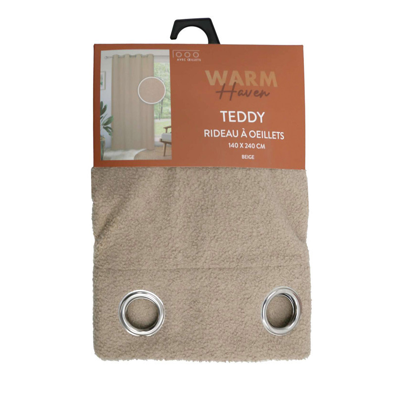 Rideau teddy 140x240cm beige