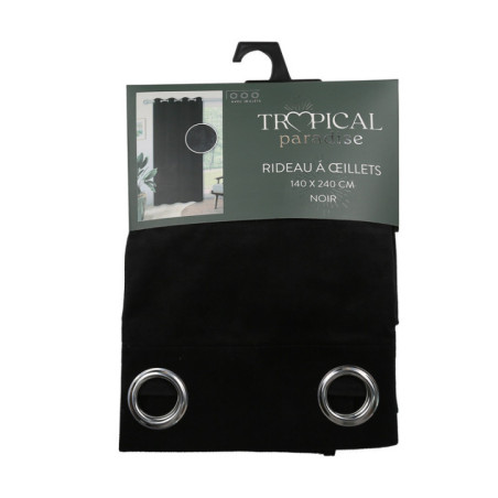 Rideau velours 140x240cm noir