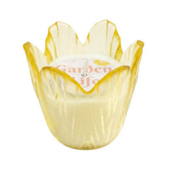 Bougie citronnelle fleur verre 3