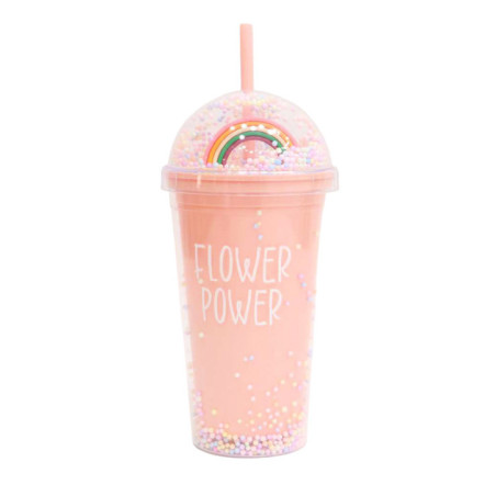 Cdu- gobelet dome avec paille