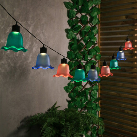 Guirlande solaire cloche multi