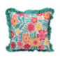 Coussin carre imprime floral