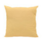 Coussin carre uni 43x43cm  jaune