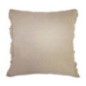 Coussin a franges 45x45cm creme