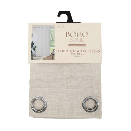 Rideau a oeillets boho 140x240cm