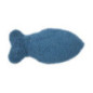 Coussin poisson 30x7x13cm bleu m