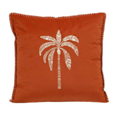 Coussin palmier bord cousu 45x45