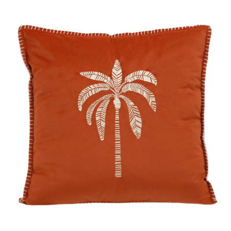 Coussin palmier bord cousu 45x45
