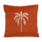 Coussin palmier bord cousu 45x45