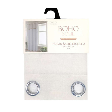 Rideau nelia 140x240cm lin