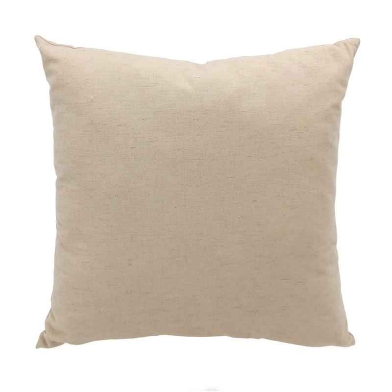 Coussin boho 45x45cm taupe