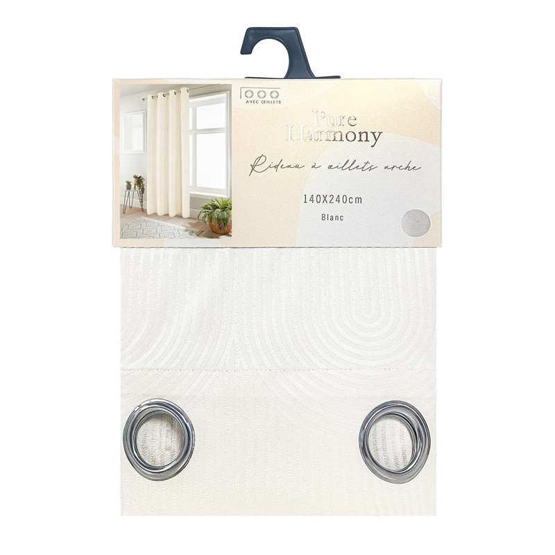 Rideau arche 140x240cm blanc