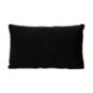 Coussin 30x50cm noir piping dore