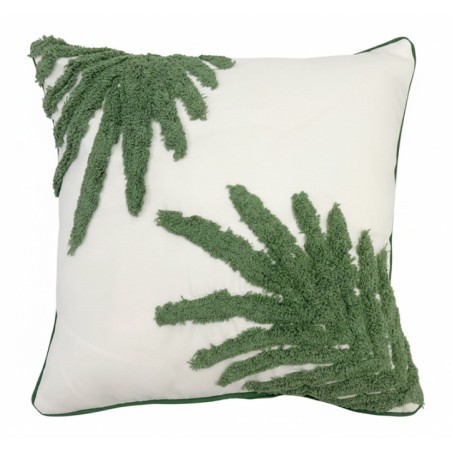 Coussin ext aop palme ass noir/s