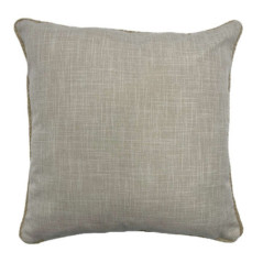 Coussin piping jute 45x45cm beig