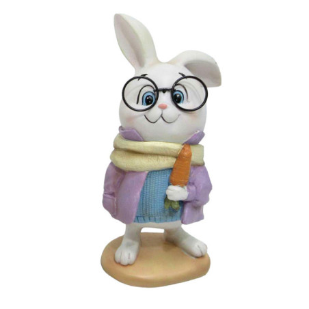 Statue lapin paques carottes 3 a