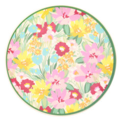 Assiette plastique d20cm garden