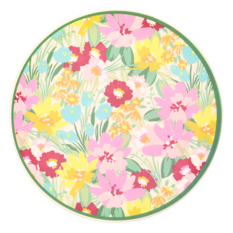 Assiette plastique d20cm garden