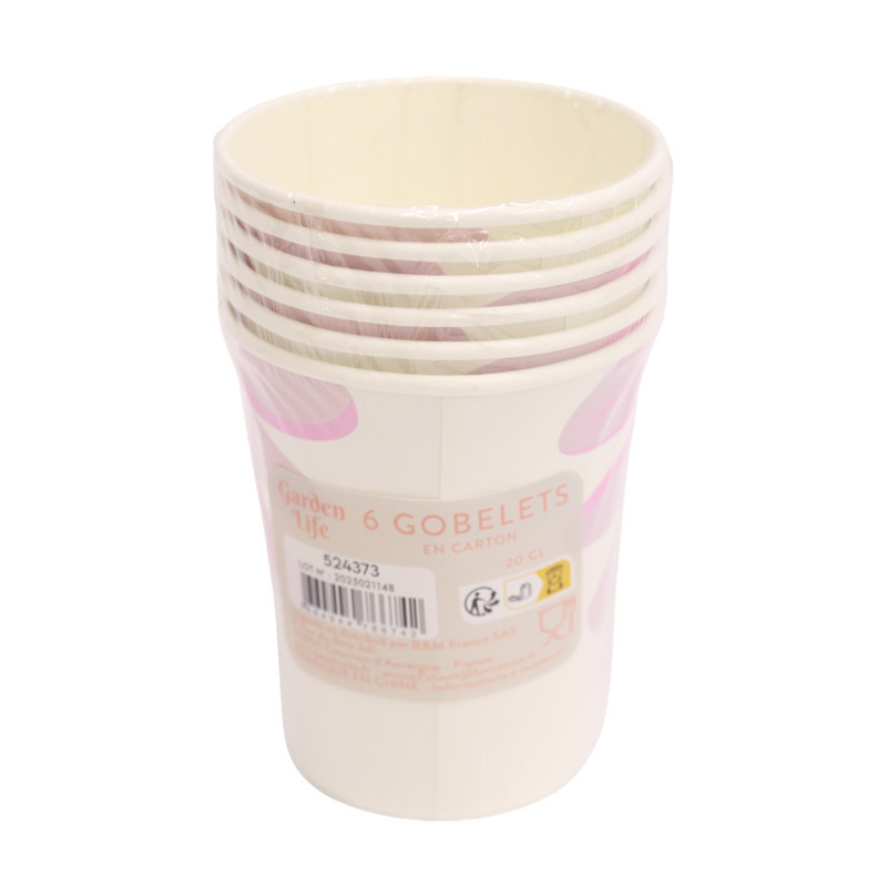 Gobelet jetable x6