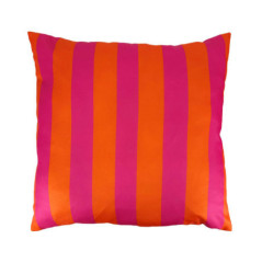 Coussin peps 60x60cm rose/orange