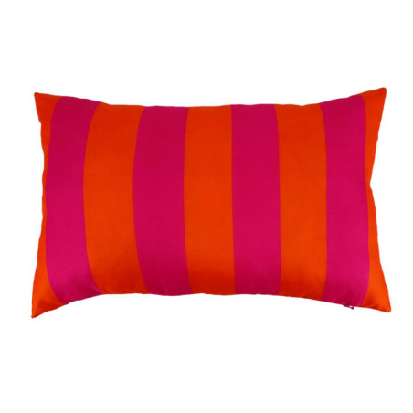 Coussin peps 30x50cm rose/orange