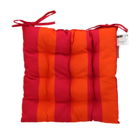 Galette de chaise 40x40cm rose/o