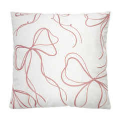 Coussin chenille noeuds 48x48cm