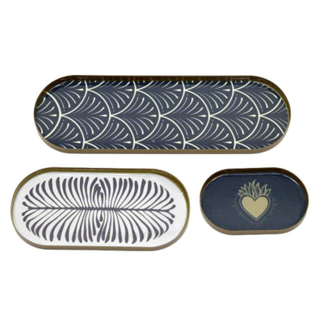 Set de 3 vides poches metal