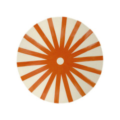 Assiette plastique d20cm orange