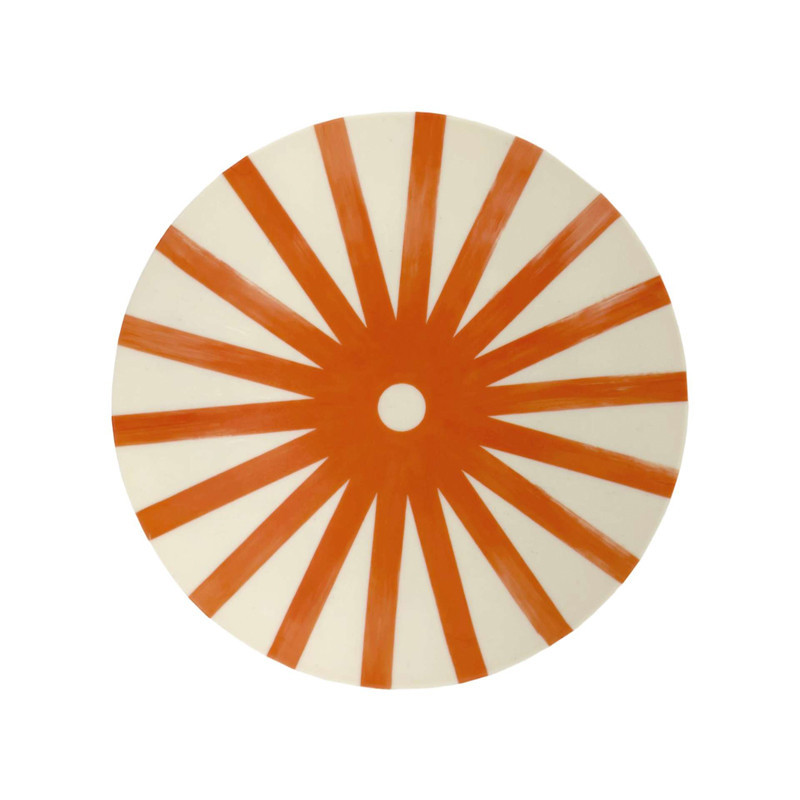 Assiette plastique d20cm orange