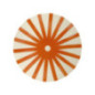 Assiette plastique d20cm orange