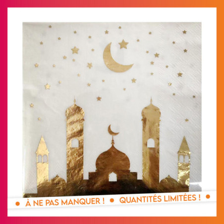 Serviettes papier oriental 33x33