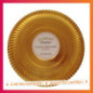 Plateau rond dore d33.5cm x5