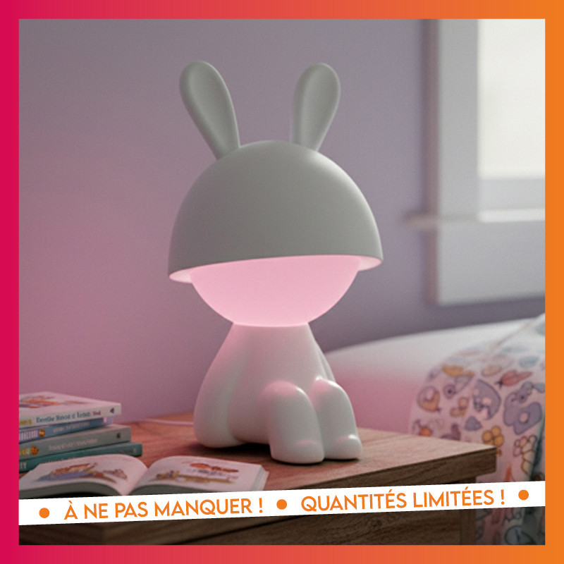 Lampe lapin kawaii
