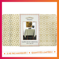 Nappe en pe 140x180cm motif orie
