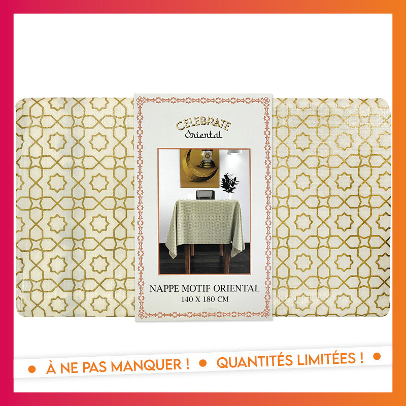 Nappe en pe 140x180cm motif orie