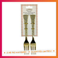 Lot de 2 fourchettes plastique d