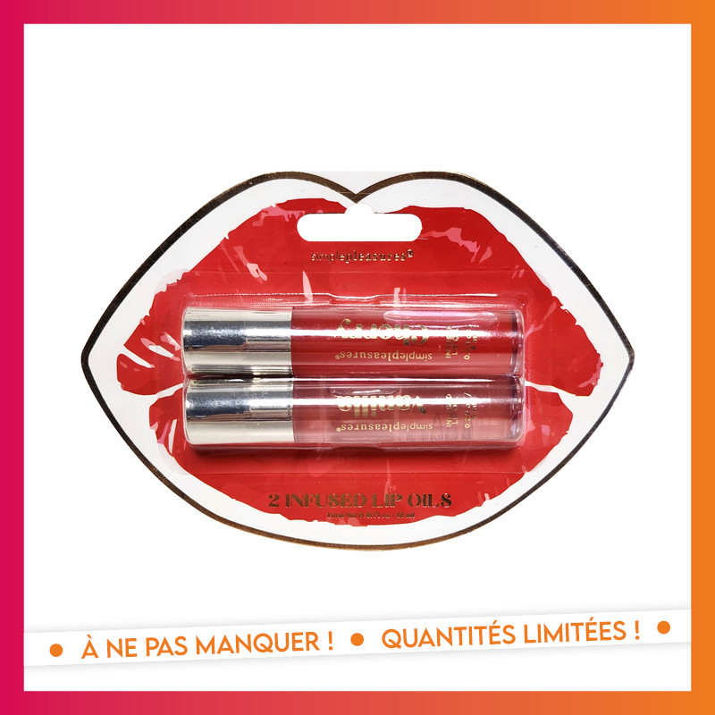Huile a levre cherry x2