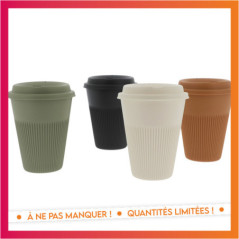 Lot de 4 gobelets avec couvercle