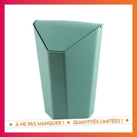 Poubelle 6l plastique hexagonal