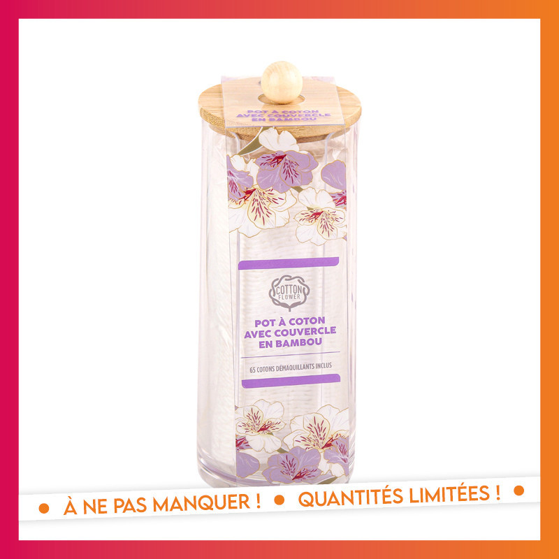 Pot rangement et disques coton