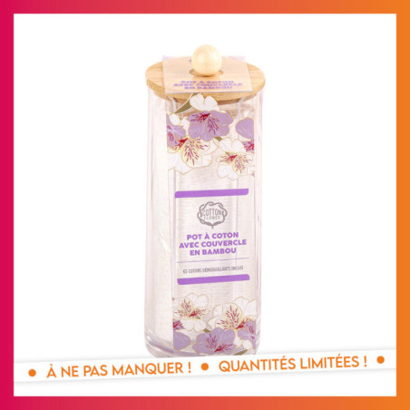 Pot rangement et disques coton