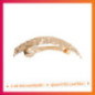 Barette cheveux perles et doree