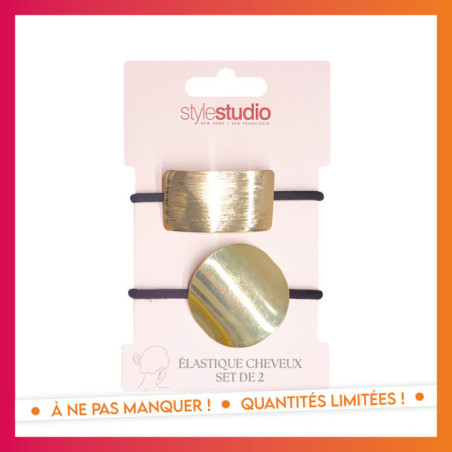 Elastiques bijoux courbe doree