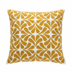 Coussin petales brodees 45x45cm