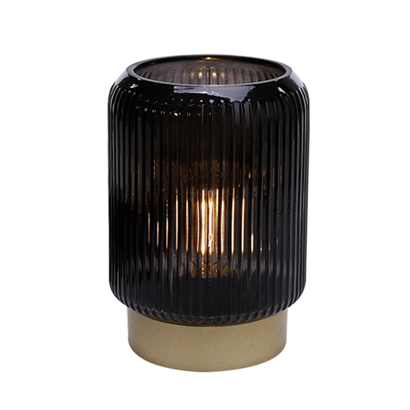 Lanterne led verre strie